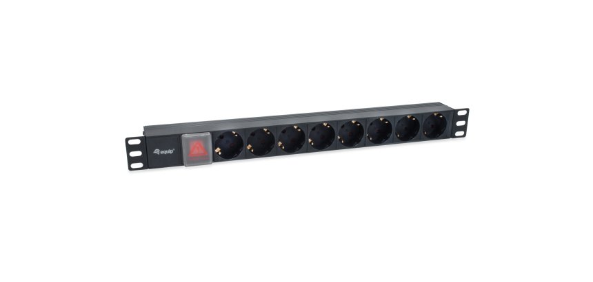 Equip 333286 unità di distribuzione dell'energia (PDU) 8 presa(e) AC 1U Nero