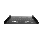 StarTech.com Étagère Rack 19 pouces 1U - Plateau Rackable Universel Ventilé - Étagère Baie de Brassage - Étagère Cantilever Rack 19" - Capacité 25kg - Rangement Rack Informatique - Profondeur 30,5cm (12"), Noir
