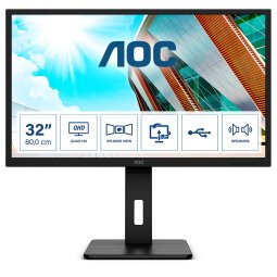 AOC P2 Q32P2 computer monitor 80 cm (31.5") 2560 x 1440 pixels 2K Ultra HD LED Black