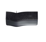CHERRY KC 4500 ERGO Clavier ergonomique filaire, noir, USB, AZERTY - FR