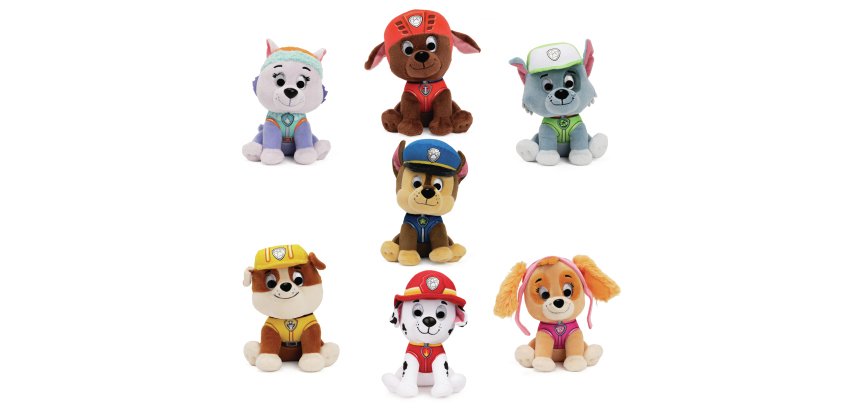 PAW Patrol GUND : The Movie Zuma Plush Toy, Premium Stuffed Animal for Ages 1 and Up, 6”
