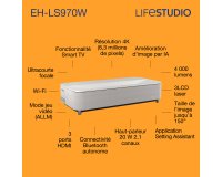 Epson Lifestudio Grand Plus EH-LS970W - Blanc diamant