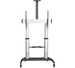 Soporte Móvil de TV - Carrito de TV de Servicio Pesado para Pantallas de 60 a 100 Pulgadas - 100kg - Soporte Universal Rodante de Piso con Altura Ajustable - con Ruedas - para Televisor (STNDMTV100)