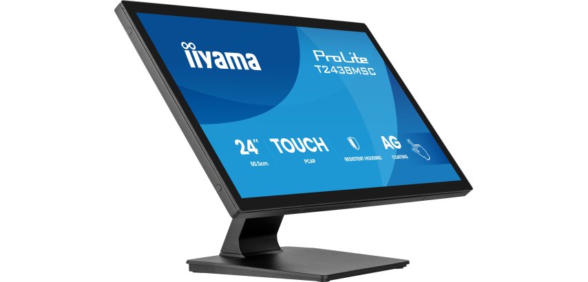 iiyama ProLite T2438MSC-B2 écran plat de PC 60,5 cm (23.8") 1920 x 1080 pixels Full HD LED Écran tactile Noir