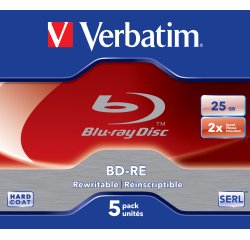 Verbatim 43615 blank Blu-Ray disc BD-RE 25 GB 5 pc(s)