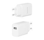 AISENS Cargador USB 10W alta eficiencia, 5V/2A, Blanco