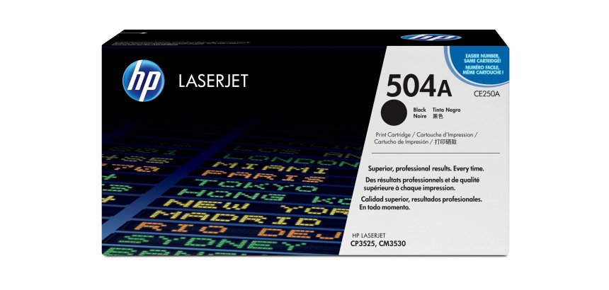 HP 504A toner LaserJet noir authentique
