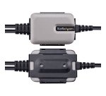 StarTech.com 2ft (60cm) 2-Port USB to Serial Adapter Cable, Interchangeable DB9 Screws/Nuts, COM Retention, USB-A to DB9 RS232, FTDI, Level-4 ESD Protection, Windows/macOS/ChromeOS/Linux - Rugged TPE Construction