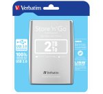 Verbatim Disco rigido portatile Store 'n' Go USB 3.0 da 2 TB Argento
