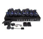 StarTech.com Kit de commutateur KVM USB à montage sur rack 1U 8 ports avec affichage à l'écran et câbles