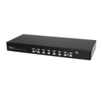 StarTech.com Kit de commutateur KVM USB à montage sur rack 1U 8 ports avec affichage à l'écran et câbles