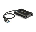 StarTech.com USB 3.0 naar Dual DisplayPort Adapter, 4K 60Hz, DisplayLink-gecertificeerd, USB naar Dual DP Display Adapter, Dual DisplayPort Adapter voor Mac & Windows