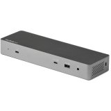 Base para portátil y replicador de puertos Alámbrico Thunderbolt 3 Negro, Gris