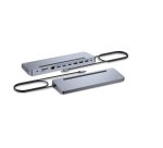 i-tec USB-C Metal Ergonomic 3x 4K Display Docking Station with Power Delivery 100 W + Universal Charger 100 W