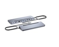 i-tec USB-C Metal Ergonomic 3x 4K Display Docking Station + Power Delivery 100 W