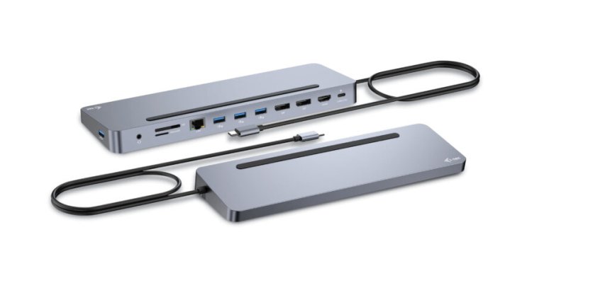 i-tec USB-C Metal Ergonomic 3x 4K Display Docking Station + Power Delivery 100 W