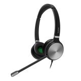 Yealink YHS36 Auriculares Alámbrico Diadema Oficina/Centro de llamadas Negro, Plata