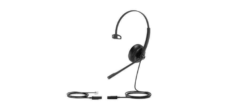 Yealink YHS34 Auriculares Alámbrico Diadema Oficina/Centro de llamadas Negro