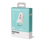 Celly PT-DC1USBL Caricabatterie per dispositivi mobili Universale Ciano, Bianco Accendisigari Auto