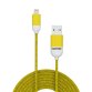 Celly PT-LCS001-5Y mobile phone cable Yellow 1.5 m USB A Lightning