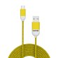 Celly PT-MC001-5Y USB cable USB 2.0 1.5 m Micro-USB A USB A Yellow