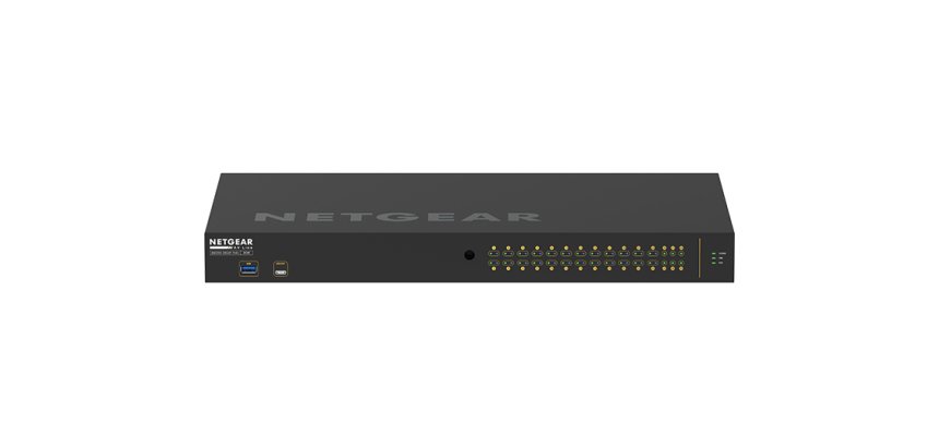 NETGEAR GSM4230P Géré L2/L3 Gigabit Ethernet (10/100/1000) Connexion Ethernet, supportant l'alimentation via ce port (PoE) 1U Noir