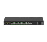 NETGEAR GSM4230P-100EUS commutateur réseau Géré L2/L3 Gigabit Ethernet (10/100/1000) Connexion Ethernet, supportant l'alimentation via ce port (PoE) 1U Noir