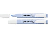 Surligneur stabilo swing cool pastel edition format stylo   pointe biseautee trace 1/4mm  clip coloris nuage de bleu