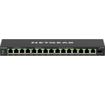 NETGEAR 16-Port High-Power PoE+ Gigabit Ethernet Plus Switch (231W) with 1 SFP port (GS316EPP) Géré Gigabit Ethernet (10/100/1000) Connexion Ethernet, supportant l'alimentation via ce port (PoE) Noir