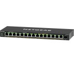 NETGEAR 16-Port High-Power PoE+ Gigabit Ethernet Plus Switch (231W) with 1 SFP port (GS316EPP) Géré Gigabit Ethernet (10/100/1000) Connexion Ethernet, supportant l'alimentation via ce port (PoE) Noir