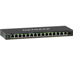 NETGEAR 16-Port High-Power PoE+ Gigabit Ethernet Plus Switch (231W) with 1 SFP port (GS316EPP) Géré Gigabit Ethernet (10/100/1000) Connexion Ethernet, supportant l'alimentation via ce port (PoE) Noir