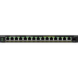 NETGEAR 16-Port High-Power PoE+ Gigabit Ethernet Plus Switch (231W) with 1 SFP port (GS316EPP) Gestionado Gigabit Ethernet (10/100/1000) Energía sobre Ethernet (PoE) Negro