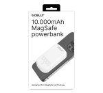 Celly MAGPB10000PROWH batería externa 10000 mAh Cargador inalámbrico Blanco