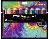 Pastelli Arty Aquacolor - colori assortiti - Stabilo - astuccio 36 pezzi