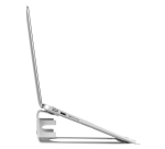 StarTech.com Support Ordinateur Portable - Rehausseur ou Support Ordi 2-en-1 - Idéal pour Ultrabooks & MacBook Pro/Air jusqu'à 15" - Support Portable Ergonomique Inclinable Bureau - Argenté, Aluminum
