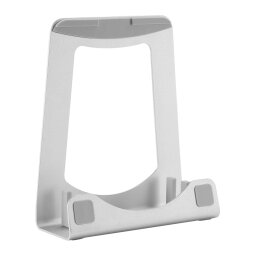 StarTech.com Soporte para Portátil - Soporte Elevador de Portátil - Base Elevadora o Soporte Vertical de Portátil - Soporte Ergonómico en Ángulo para Escritorio de Oficina - Plateado - de Aluminio