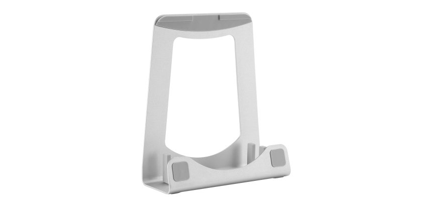 StarTech.com Support Ordinateur Portable - Rehausseur ou Support Ordi 2-en-1 - Idéal pour Ultrabooks & MacBook Pro/Air jusqu'à 15" - Support Portable Ergonomique Inclinable Bureau - Argenté, Aluminum