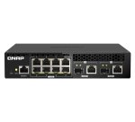 QNAP QSW-M2108R-2C switch di rete Gestito L2 2.5G Ethernet (100/1000/2500) Supporto Power over Ethernet (PoE) Nero