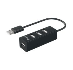 Equip 128955 hub de interfaz USB 2.0 480 Mbit/s Negro
