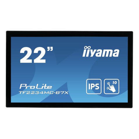 iiyama ProLite TF2234MC-B7X écran plat de PC 54,6 cm (21.5") 1920 x 1080 pixels Full HD LED Écran tactile Multi-utilisateur Noir