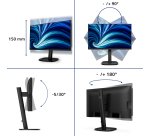 Philips 24B2U3601 écran plat de PC 60,5 cm (23.8") 2560 x 1440 pixels Quad HD LCD Noir