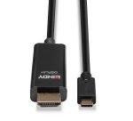 Lindy 43315 adaptador de cable de vídeo 5 m USB Tipo C HDMI tipo A (Estándar) Negro