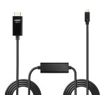 Lindy 43315 adaptador de cable de vídeo 5 m USB Tipo C HDMI tipo A (Estándar) Negro