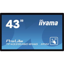 iiyama ProLite TF4339MSC-B1AG computer monitor 109,2 cm (43") 1920 x 1080 Pixels Full HD LED Touchscreen Multi-gebruiker Zwart