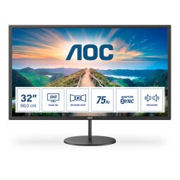 AOC V4 Q32V4 pantalla para PC 80 cm (31.5") 2560 x 1440 Pixeles 2K Ultra HD LED Negro