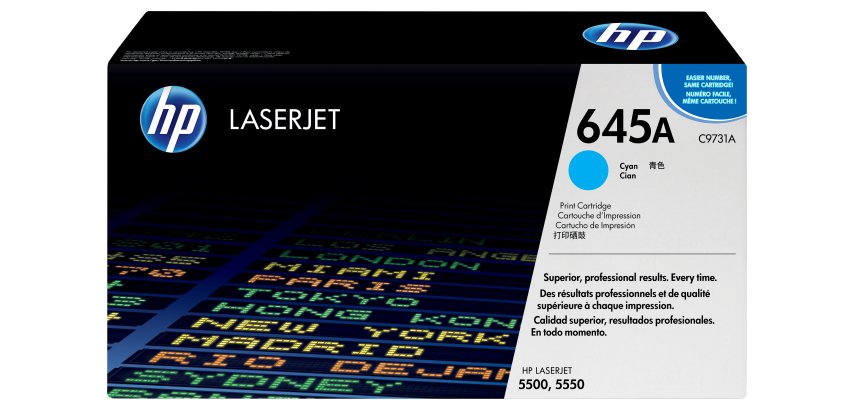 HP 645A - cyan - original - LaserJet - toner cartridge (C9731A)