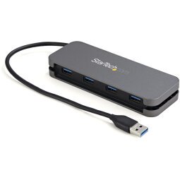 StarTech.com Hub USB 3.0 à 4 Ports - USB-A vers 4x USB-A - Mini Hub USB 3.2 Gen 1 Type-A SuperSpeed 5Gbps - Alimenté par Bus - Concentrateur USB avec Câble Long de 28cm et Gestion des Câbles
