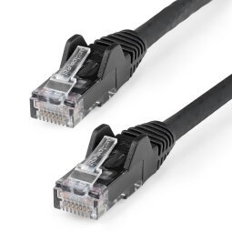 StarTech.com Cable de 7m CAT6 Ethernet - LSZH - Cable de Red RJ45 UTP de 10Gb - 650MHz - PoE de 100W - Latiguillo Snagless con Alivio de Tensión - sin Traba - ETL - Negro