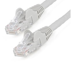 StarTech.com Cable de 7m CAT6 Ethernet - LSZH - Cable de Red RJ45 UTP de 10Gb - 650MHz - PoE de 100W - Latiguillo Snagless con Alivio de Tensión - sin Traba - ETL - Gris