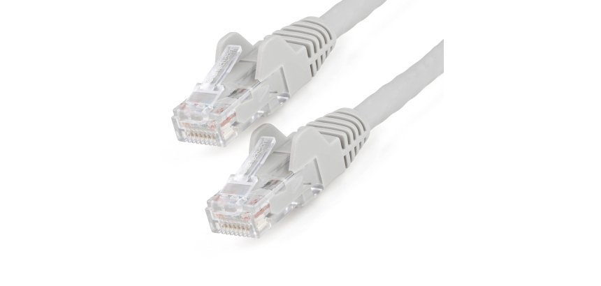 StarTech.com Cable de 7m CAT6 Ethernet - LSZH - Cable de Red RJ45 UTP de 10Gb - 650MHz - PoE de 100W - Latiguillo Snagless con Alivio de Tensión - sin Traba - ETL - Gris